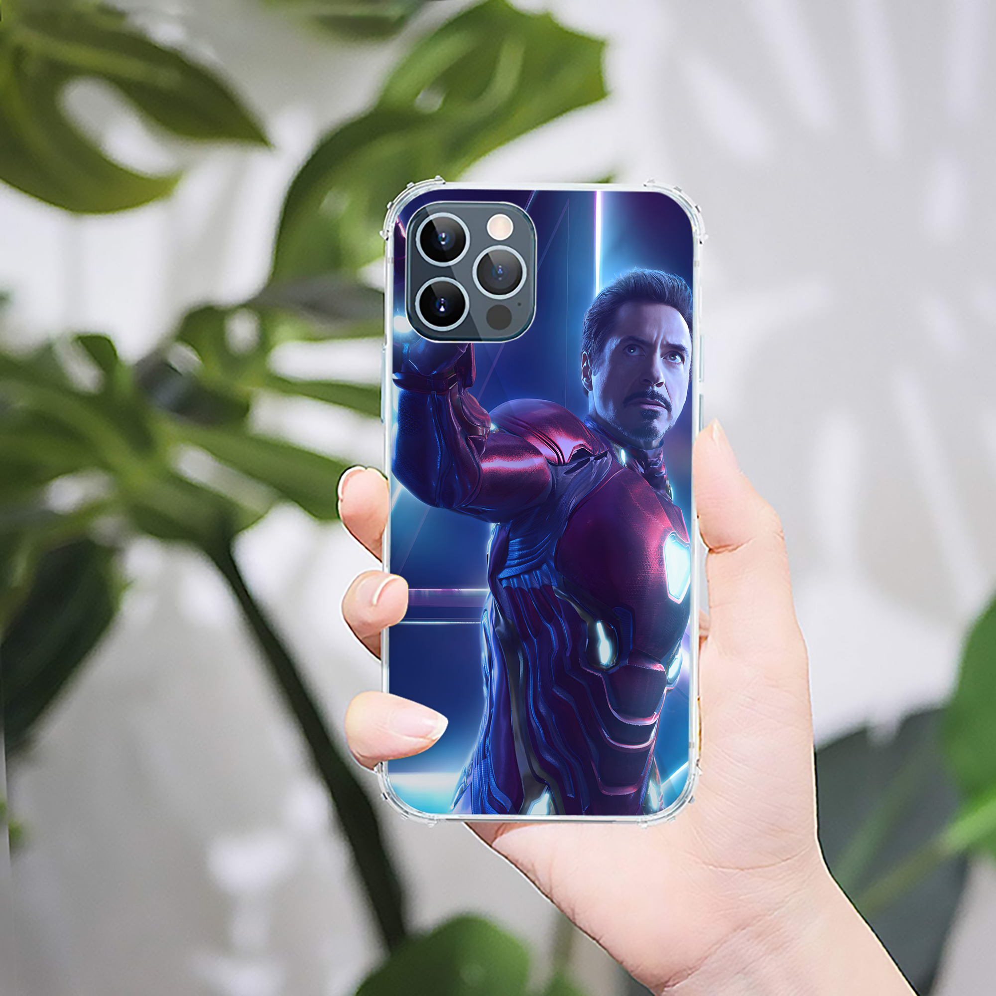 （画像用） アベンジャーズ The Avengers 【iPhone 12シリーズ対応】透明スマホケース（クリアソフトケース）